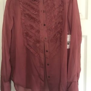 Free People dress shirt Small